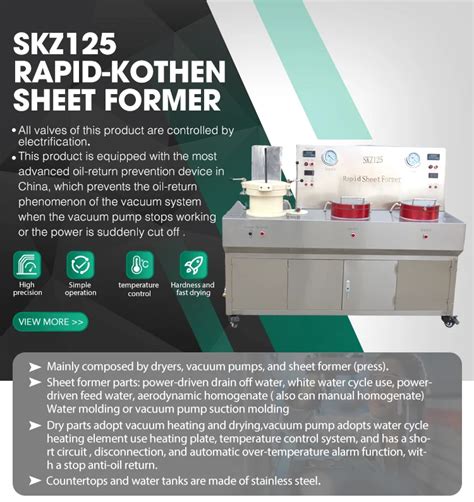 SKZ125 Fast Sheet Former (press + drier) 